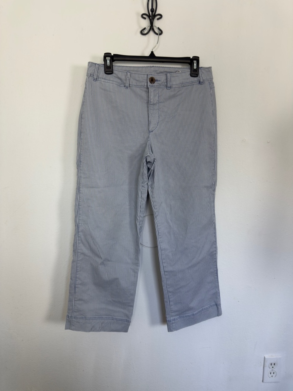 Old Navy Blue and White Pinstripe Pants